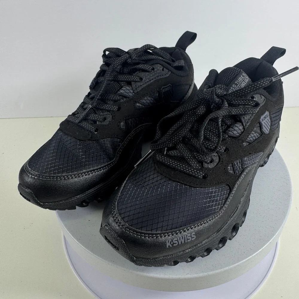 K-Swiss Tubes Comfort 200 Womens Black Athletic Training Shoes Sneakers 4.5